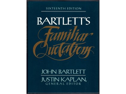 Bartlett's Familiar Quotations