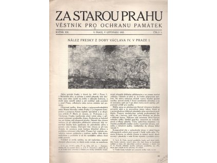 165099 za starou prahu rocnik xix c 5 vestnik pro ochranu pamatek