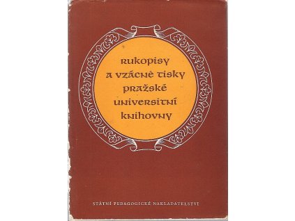 Rukopisy a vzácné tisky pražské Universitní knihovny, Emma Urbánková, 1957