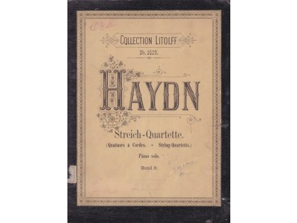 Quatuors pour 2 Violons, Alto et Violoncelle : Arrangés pour piano à 2 mains, Jseph Haydn, 0