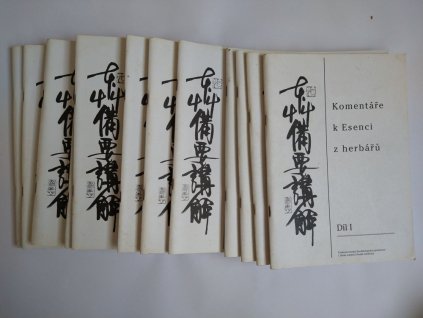 Komentáře k Esenci z herbářů, sešity 1,2,4-13