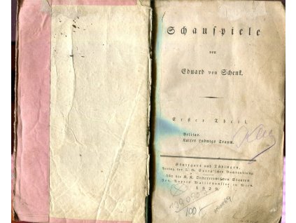 Schauspiele von Eduard von Schenk - Belisar, Kaiser Ludwigs Traum