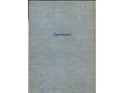 Imprimatur - ein Jahrbuch für Bücherfreunde. Bd. VIII 1938