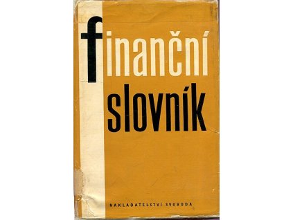 Finanční slovník, 1973