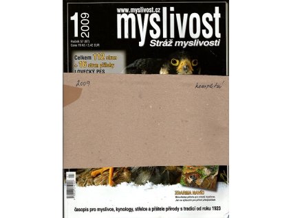 Myslivost ročník 2009, číslo 1-12 KOMPLETNÍ ROČNÍK