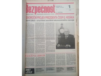 Bezpečnost – ročník 43 , čísla 1–26, Otakar Hodek, 1989