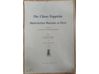 Die Cäsar-Teppiche im Historischen Museum zu Bern, Artur Weese, 1911