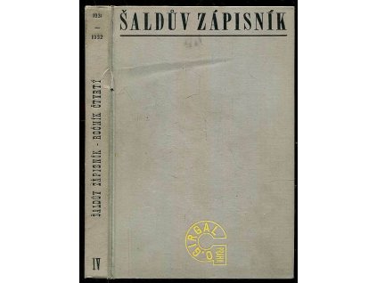 Šaldův zápisník. Sv. 4, 1931-1932, F. X Šalda, 0