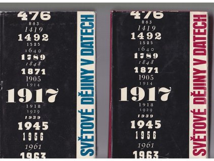 Světové dějiny v datech I + II, Kolektiv, 1964