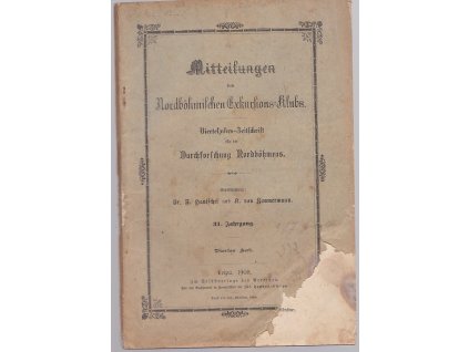 Mitteilungen des Nordböhmischen Excursions-Clubs - 31. Jahrgang, Viertes Heft