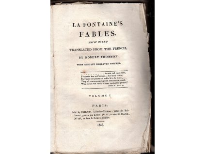 La Fontaine's Fables I–IV (Books I–XII)