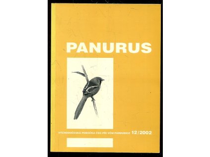 183000 panurus regionalni ornitologicky sbornik vychodoceske pobocky ceske spolecnosti ornitologicke pri vcm v pardubicich 12 2002