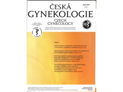 Česká gynekologie - ročník 80, 2015 komplet, Radovan Pilka (red.), 2015