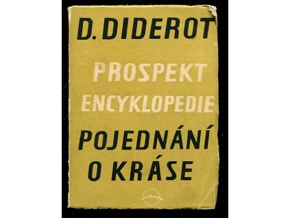 Prospekt encyklopedie - Pojednání o kráse, Denis Diderot, 1950