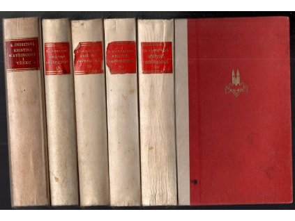 Kristina Vavřincova, díl 1–3 : (Věnec, Paní, Kříž) – 5 svazků