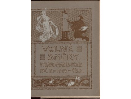 Volné směry - měsíčník umělecký - konvolut čísel vesměs z prvního desetiletí 20. stol ve dvou svazcích, 1903