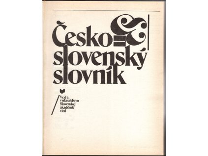 Česko-slovenský slovník, Gejza Horák, 1981