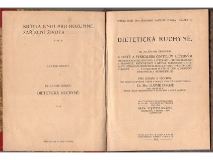 Dietetická kuchyně, Ludwig Disque, 1905