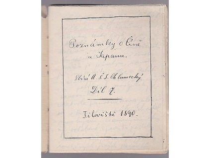 Poznámky o Číně a Japanu 0 díl 7, A. Chlumecký, 1890