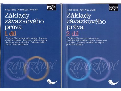 Základy závazkového práva 1. + 2. díl, Tomáš Tintěra, 2016