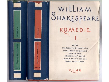 Komedie I–II, William Shakespeare, 1959