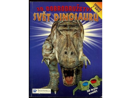 190851 svet dinosauru soubor dvou knih 3d bryle