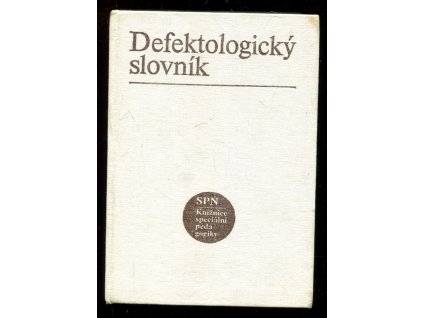 Defektologický slovník, Miloš Sovák, 1984