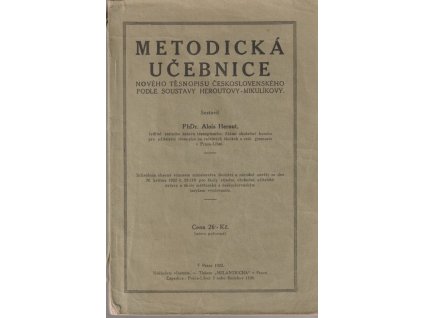 Metodická učebnice nového těsnopisu československého podle soustavy Heroutovy-Mikulíkovy
