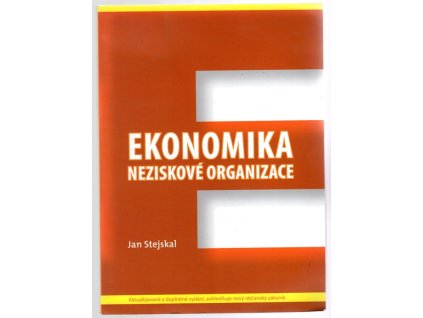 Ekonomika neziskové organizace, Jan Stejskal, 2014