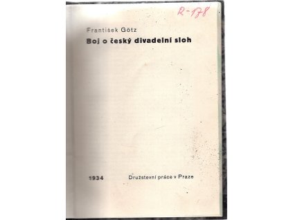 Boj o český divadelní sloh