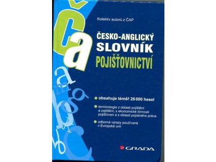 Česko-anglický slovník pojišťovnictví, 2007