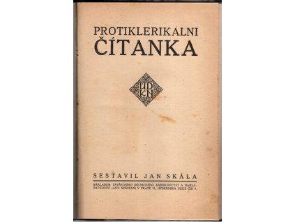 Protiklerikální čítanka ; Několik slov z účetnictví