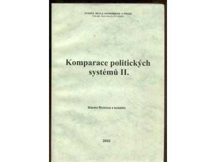 Komparace politických systémů II., Blanka Říchová, 2002