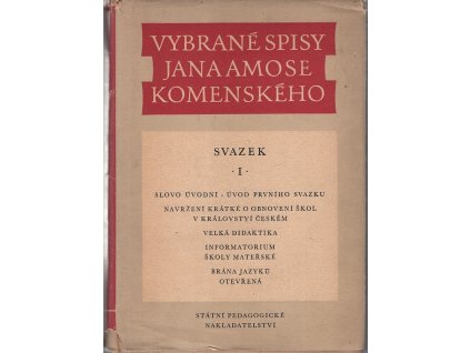 201657 vybrane spisy jana amose komenskeho sv 1 slovo uvodni
