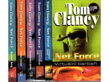 Net Force - Virtuální barbaři, Zabíjení hrou, Jednička je nejosamělejší číslo, Poslední útěk,  Velký závod, Konec hry, Tom Clancy, 2001