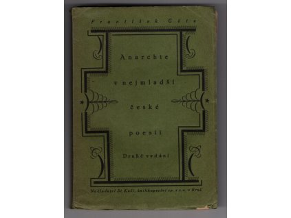 Anarchie v nejmladší české poezii, František Götz, 1922