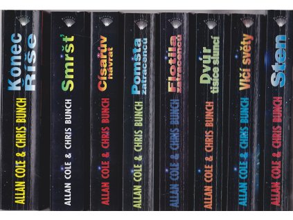 Stenova dobrodružství (I.–VIII. díl) : Sten, Vlčí světy, Dvůr tisíce sluncí, Flotila zatracenců, Pomsta zatracenců, Císařův návrat, Smršť, Konec Říše