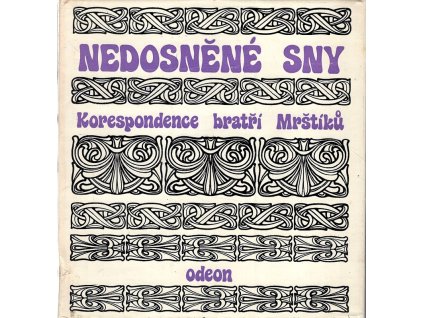 Nedosněné sny - korespondence bratří Mrštíků, Rudolf Havel, 1978