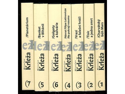 210684 spisy miroslava krlezi 1 7 charvatsky buh mars tisic a jedna smrt vrazi a falesni hraci navrta filipa latinovicze banket v blitanii golgoty a kalvarie planetarium