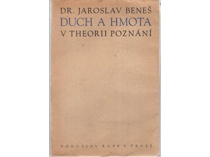 Duch a hmota v theorii poznání