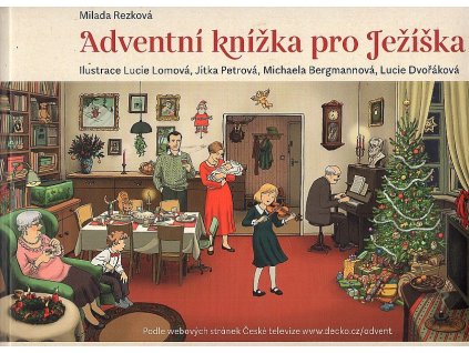 Adventní knížka pro ježíška - S kreslící folií pro interaktivní úkoly