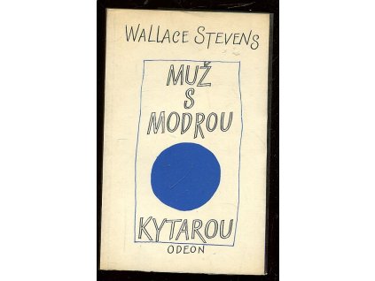 Muž s modrou kytarou