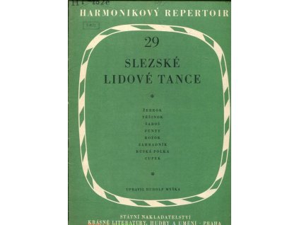 Slezské lidové tance, Rudolf Myška, 1955