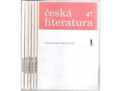 Česká literatura – 47 ročník 1–6 : Časopis pro literární vědu