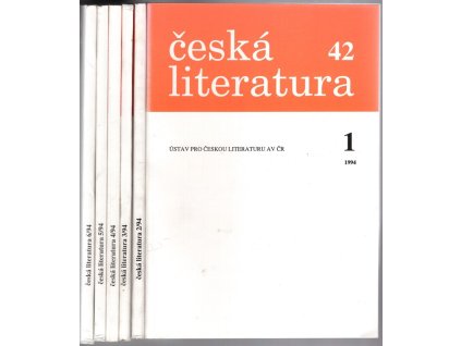 Česká literatura – 42 ročník 1–6 : Časopis pro literární vědu