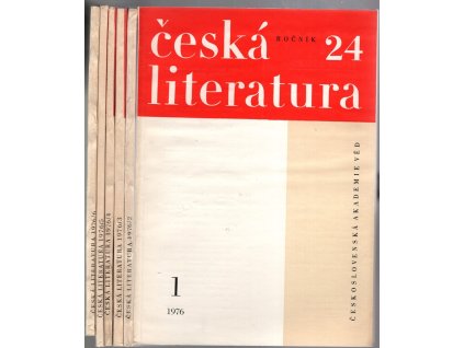 Česká literatura – 24 ročník 1–6 : Časopis pro literární vědu