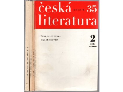 Česká literatura – 35 ročník 2–6 : Časopis pro literární vědu