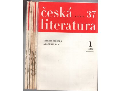 Česká literatura – 37 ročník 1–6 : Časopis pro literární vědu