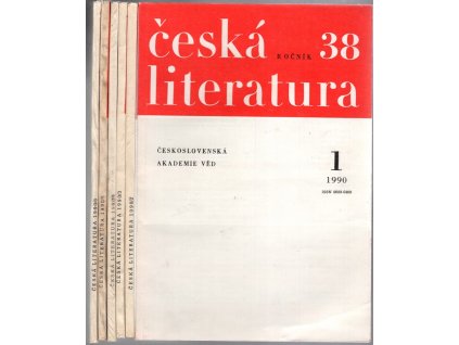 Česká literatura – 38 ročník 1–6 : Časopis pro literární vědu