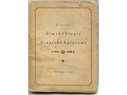 Římské elegie : Benátské epigramy